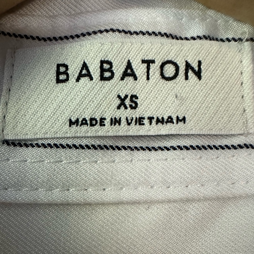 Aritzia Babaton Pinstripe Button Front Utility Shirt XS - Picture 9 of 9